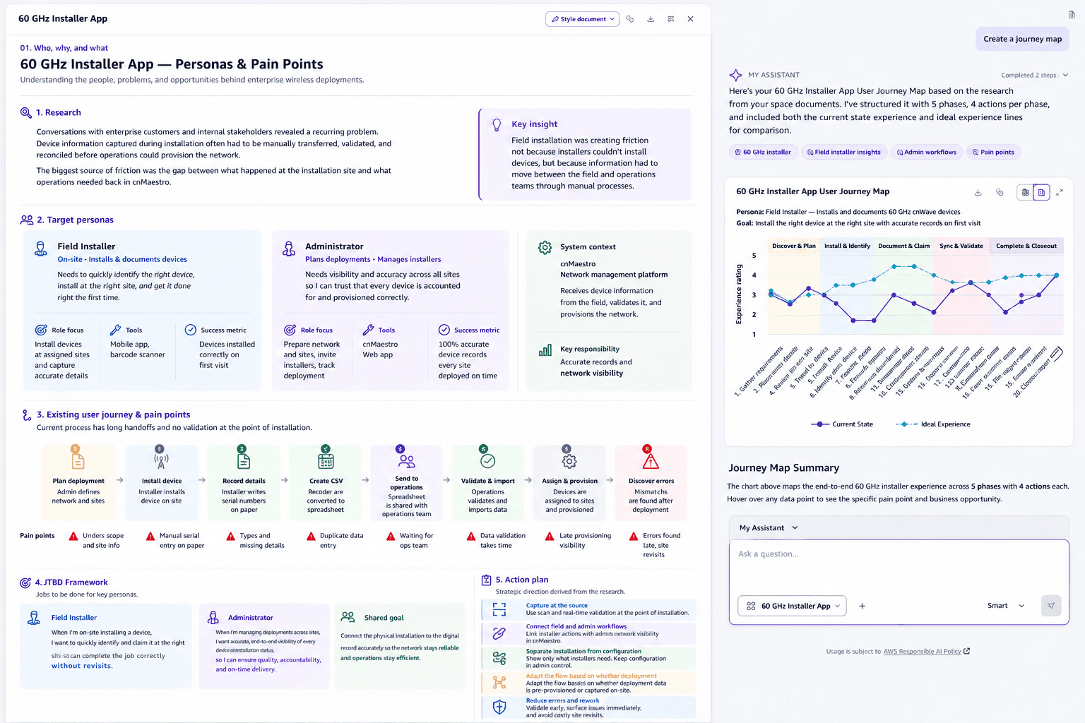 Paper-to-CSV handoff between field and operations teams